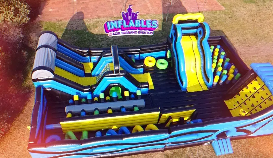 Super Parque Inflable para alquilar, Azul Serrano Eventos